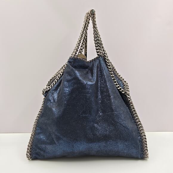 Stella McCartney Handbags - Stella McCartney Falabella Metallic Faux Suede Chain Tote Bag